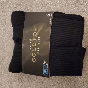 Gold Toe Black Socks Size 6-12.5